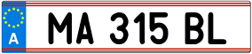 Trailer License Plate
